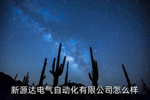 新源達(dá)電氣自動(dòng)化有限公司怎么樣